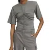 Gestuz Ashagz Draped T-shirt In Multi