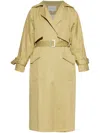 Gestuz Belted Trench Coat In Neutrals