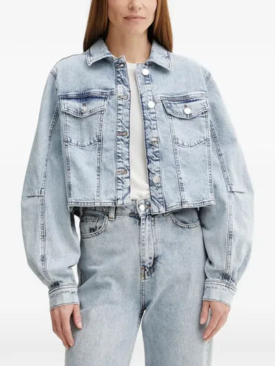 Gestuz Button-up Jacket In Blue