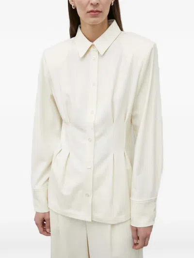 Gestuz Button-up Shirt In Neutral