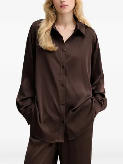 Gestuz Buttoned Shirt In Brown
