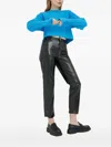 Gestuz Cable-knit Crew-neck Knitwear In Blue
