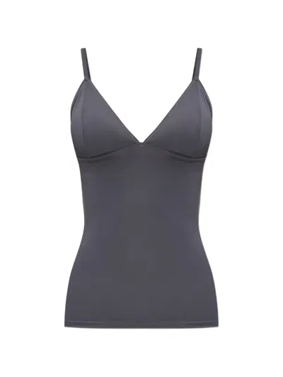 Gestuz Camigz V-neck Top In Gray