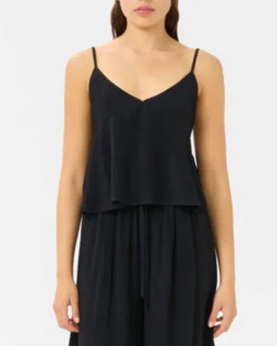 Gestuz Camila Singlet Top In Black In Blue