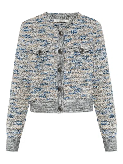 Gestuz Cannie Cardigan In Gray