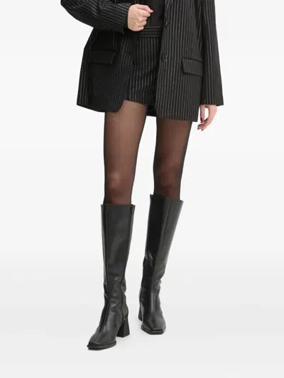 Gestuz Caylina Pinstripe Shorts In Black