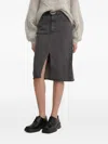 Gestuz Cotton A-line Skirt In Gray