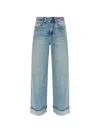 Gestuz Cuffed Denim Jeans In Blue