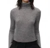 Gestuz Day Eve Turtle Neck Sweater In Gray In Gray