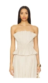 Gestuz Decy Corset In 米黄色