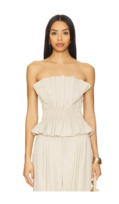 Gestuz Decy Corset In 米黄色