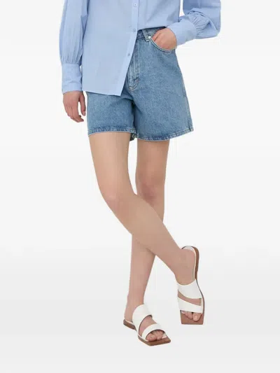 Gestuz Denim Shorts In Blue