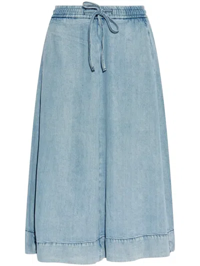 Gestuz Denim Skirt In Blue