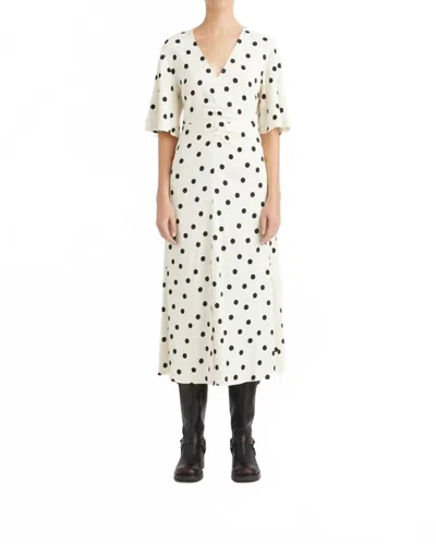 Gestuz Dottia Dress In Afterglow With Black Dot