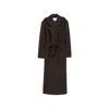 Gestuz Double-breasted Belted Coat In Brown