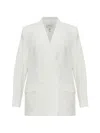 Gestuz Double-breasted Blazer In White