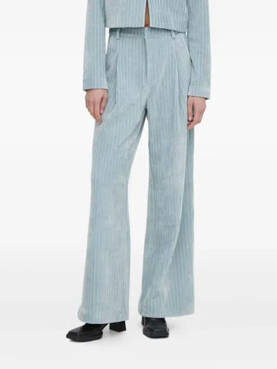 Gestuz Elnoragz Corduroy Trousers In Blue