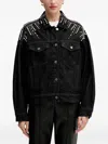 Gestuz Embellished Denim Jacket In Black