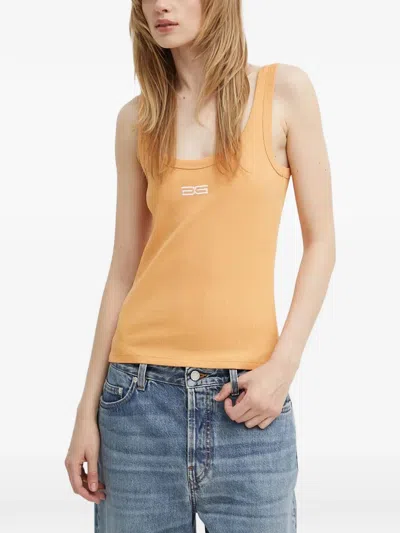 Gestuz Embroidered Ribbed Tank Top In Multi