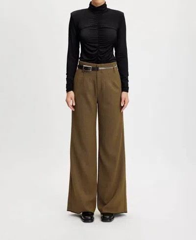Gestuz Fraya Pants In Amber Green Checks In Multi