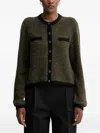 Gestuz Gzalpha Pocket Button Cardigan In Gray