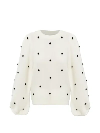 Gestuz Gzalpha Pom-pom-embellished Sweater In Multi