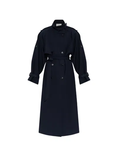 Gestuz Gzavic Double-breasted Coat In Blue