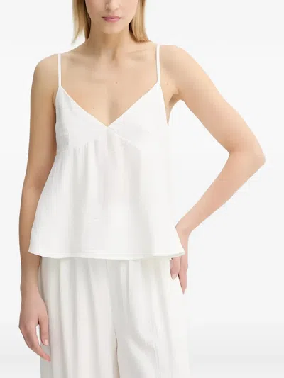 Gestuz Gzcamila V-neck Blouse In White