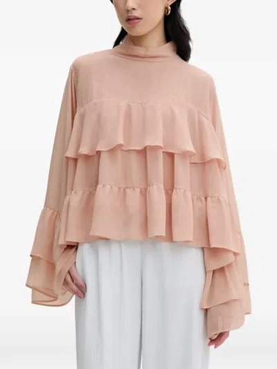 Gestuz Gzchiffany High-neck Blouse In Multi