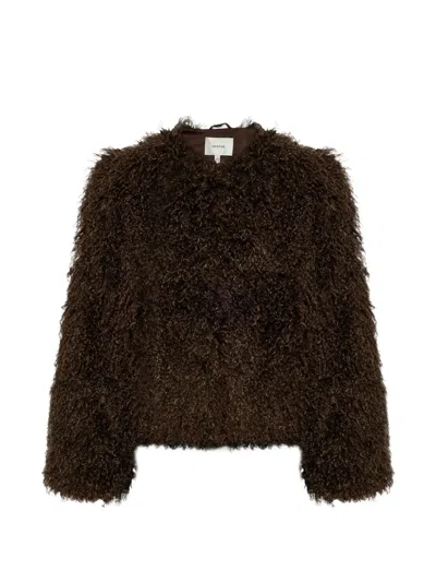 Gestuz Gzchoa Faux-fur Coat In Brown