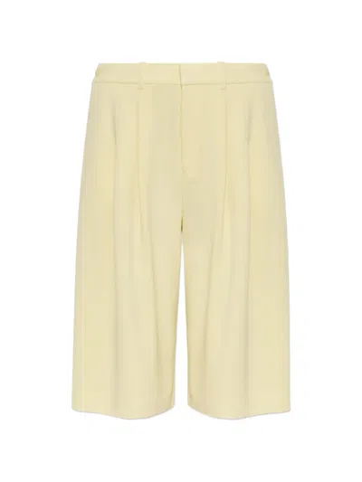 Gestuz Gzcia Pleated Shorts In Yellow