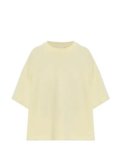 Gestuz Gzgilsa Logo-embroidered T-shirt In Yellow