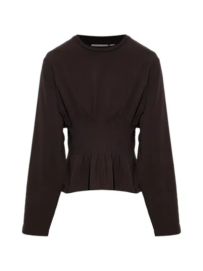 Gestuz Gzinez Peplum Top In Brown