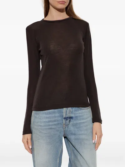 Gestuz Gzninia Long-sleeve Top In Black