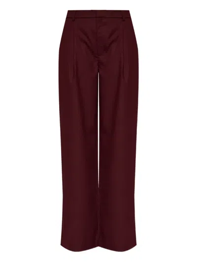Gestuz Gzpaula Pleated Trousers In Red