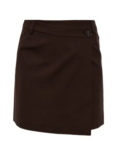 Gestuz Gzpaula Wrap Skirt In Brown