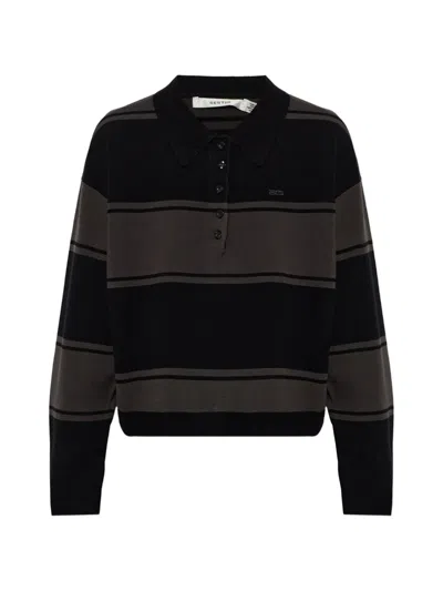 Gestuz Gzsilda Striped Sweater In Black