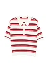 Gestuz Taia Short Sleeve Polo Pullover In Multi