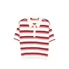 Gestuz Taia Short Sleeve Polo Pullover In Multi