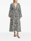 Gestuz Gzveva Zebra-print Maxi Dress In Multi
