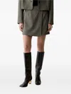 Gestuz Houndstooth-pattern Wrap Skirt In Transparent