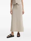 Gestuz Joellegz Pinstripe Midi Skirt In Neutral