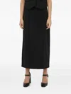 Gestuz Joellegz Side-slit Midi Skirt In Black