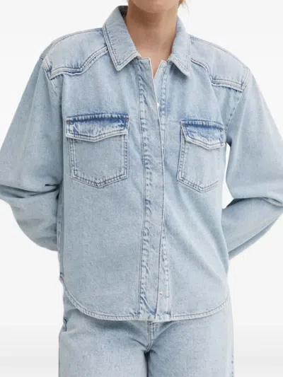 Gestuz Kailygz Denim Shirt In Blue