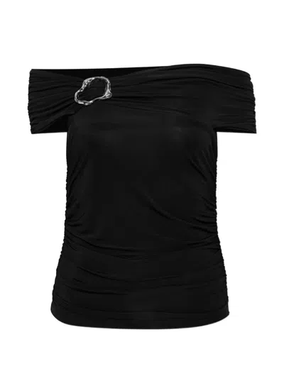 Gestuz Laily Off-shoulder Top In Black