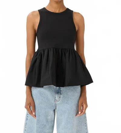 Gestuz Lanza Sleeveless Top In Black