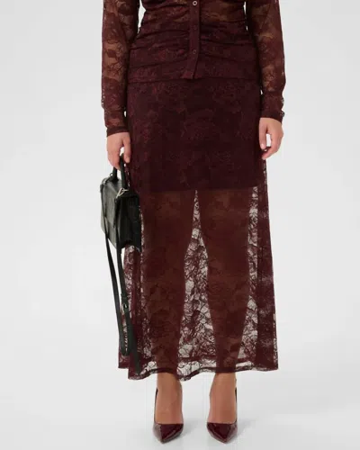 Gestuz Leala Skirt In Aronia In Brown
