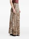 Gestuz Leopard-print Midi Straight Skirt In Multi