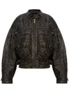 Gestuz Lineragz Leather Jacket In Black