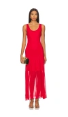 Gestuz Messi Maxi Dress In Haute Red